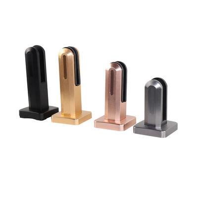 quality Eenvoudig ontworpen glazen spigot voor 10 mm 12 mm glazen reling grond gemonteerd paneelhouder factory